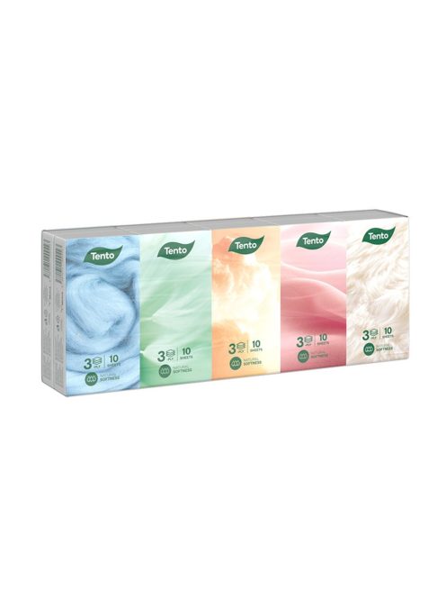 Tento Batiste  10x10 buc 3 straturi natural soft