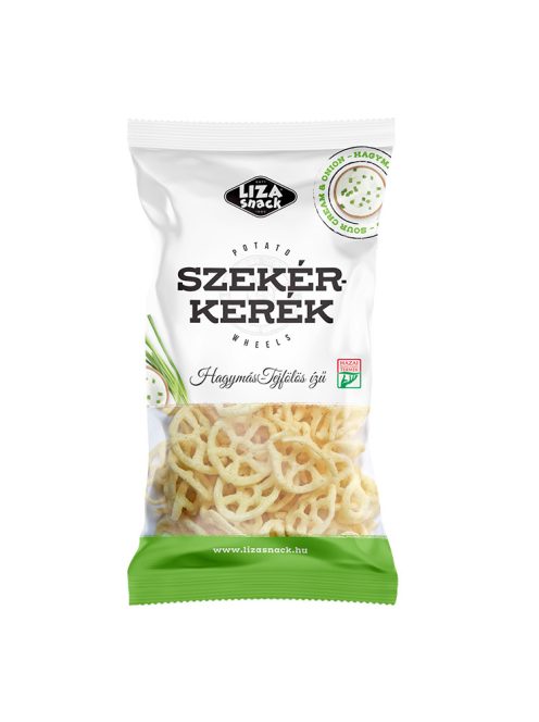 Liza Wagon Wheel snack din cartofi  cu ceapă și smântână - 40g