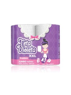   Violeta Jumbo XXL prosoape hârtie rolă premium cu 3 straturi - 2 role