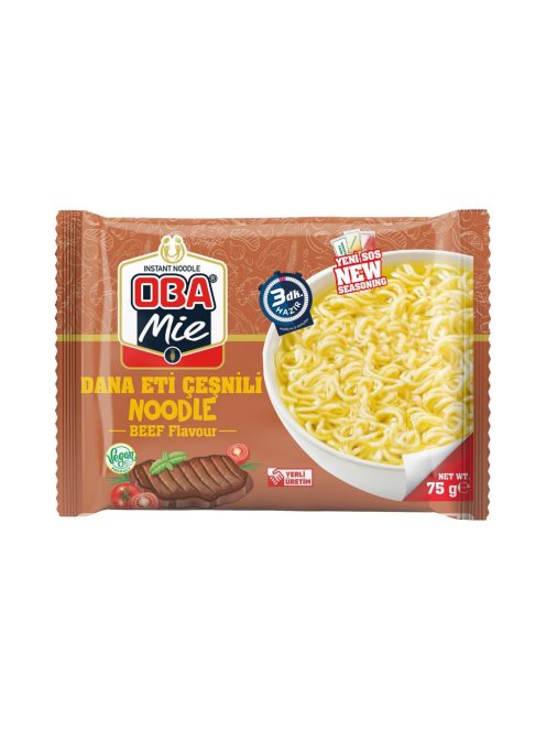 Oba Mie Supă instant cu aromă de vită - 75g