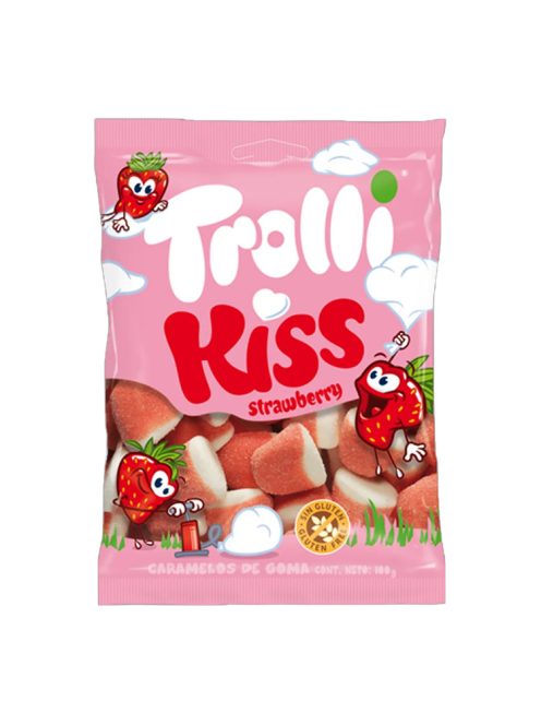 Trolli gumă de jeleu kiss - 100 g