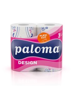   Paloma Flexi Sheet Design Prosoape de hârtie rolă color cu 3 straturi - 2 role