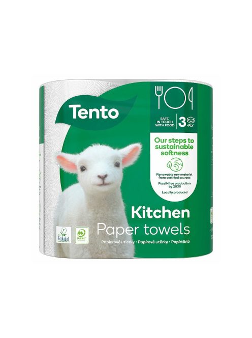 TENTO Innovations prosoape hârtie rolă cu 3 straturi - 2 role