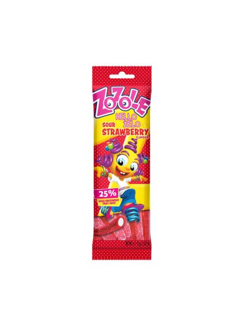 Zozole gumă de jeleu căpșuni super acru - 75 g