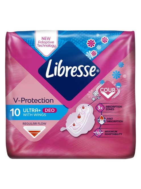Libresse Ultra Deo Fresh Wings absorbante - 10 buc