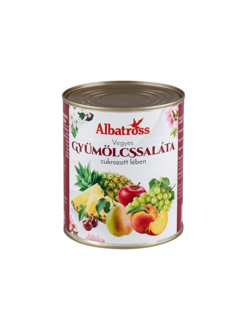 Albatross salată de fructe mixte în suc îndulcit - 820 g