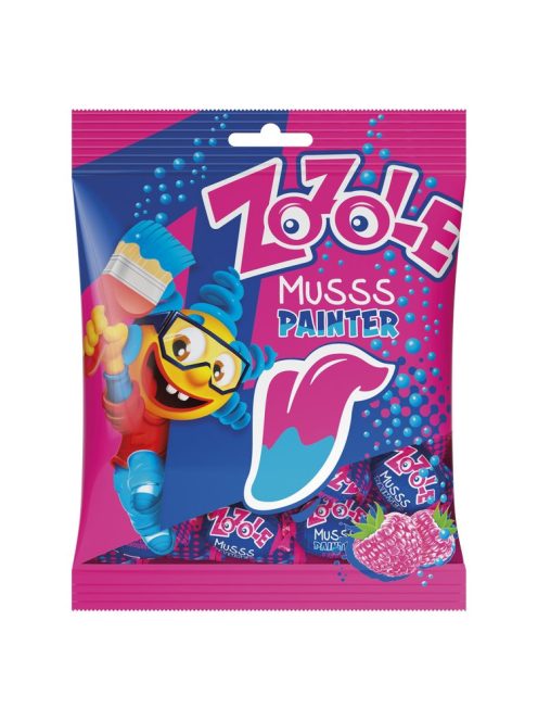 Zozole bomboane umplute cu zahăr cu aromă de zmeură și șampanie - 80 g