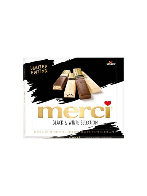 Merci praline asortate în cutie black & white - 240g