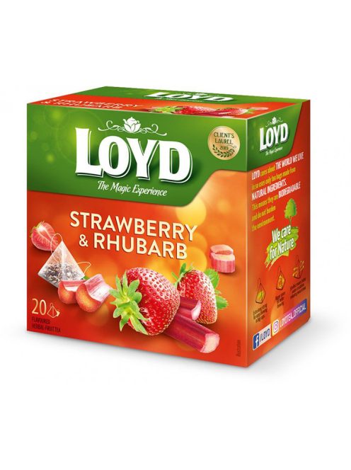 Loyd ceai de căpșuni-rubarbă - 40g