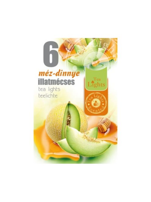 Lumânări de ceai Cu aromă de pepene galben - 6buc