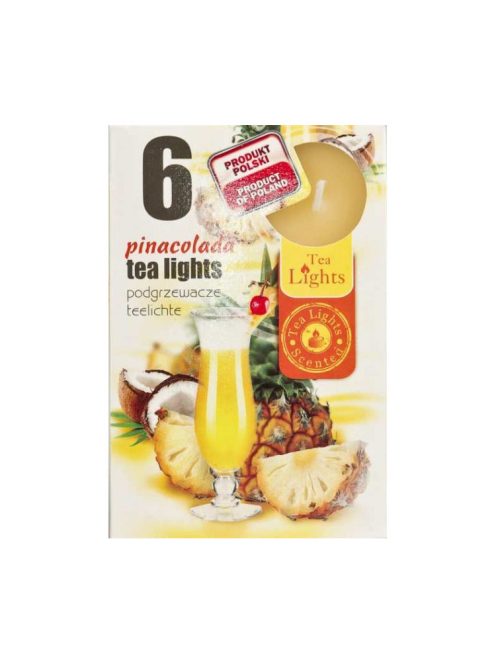 Lumânări de ceai Cu aromă de pinacolada - 6buc