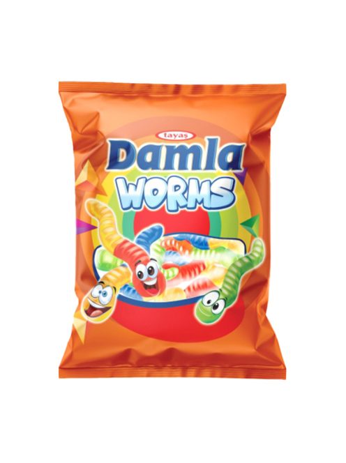 Damla worm bomboane gumate cu aromă de fructe mixte - 80 g