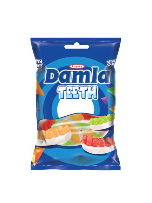 Damla gummi teeth bomboane gummi cu arome mixte de fructe - 80 g