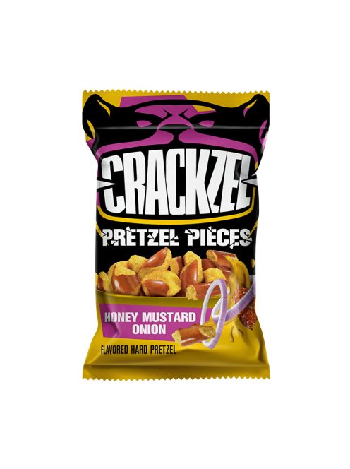 Crackzel covrigei cu aromă de muștar cu miere și ceapă roșie - 65g