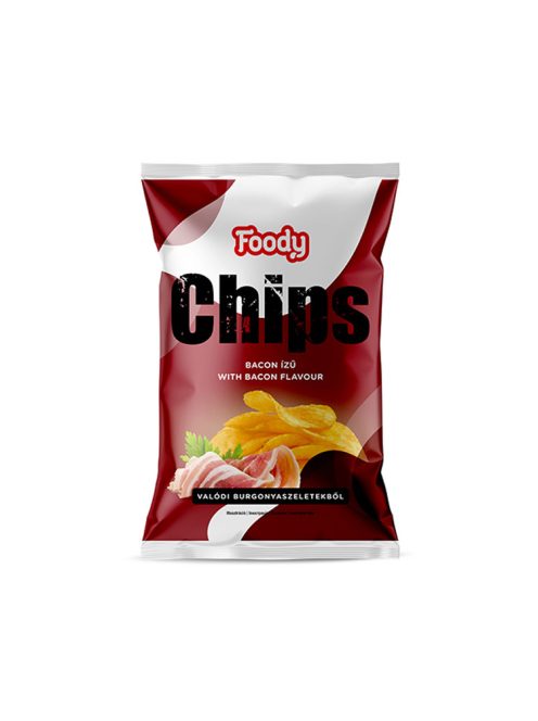 Foody chipsuri cu aromă de bacon - 40g