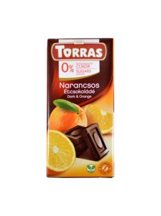   Torras ciocolată neagră cu portocale fără zahăr adăugat - 75g