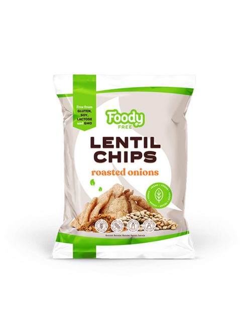 Foody Free Chipsuri de linte cu ceapă prăjită - 50g