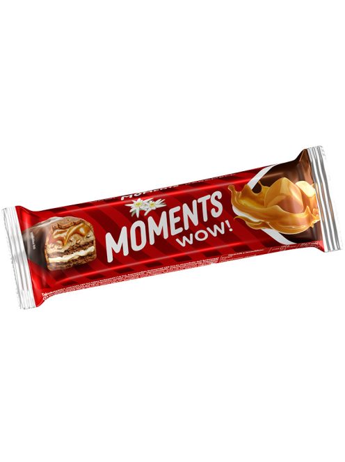 Moments WOW! napolitane cu ciocolată cu lapte, caramel și migdale - 40 g
