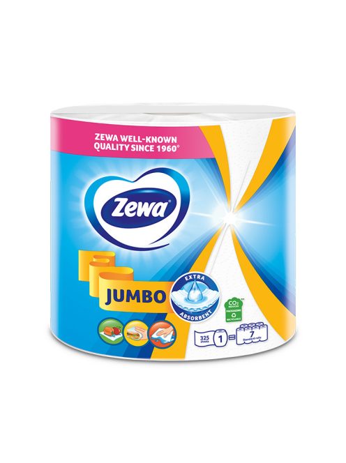 Zewa Jumbo White prosoape hârtie rolă cu 2 straturi - 1 rolă, 325 foi