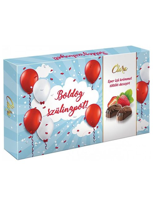 Clara praline asortate în cutie ”La mulți ani” (nume) - 125g