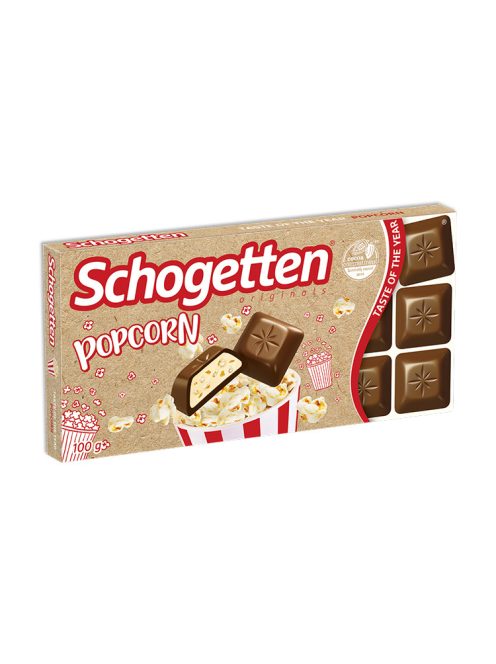 Schogetten  ciocolată cu lapte și popcorn - 100g