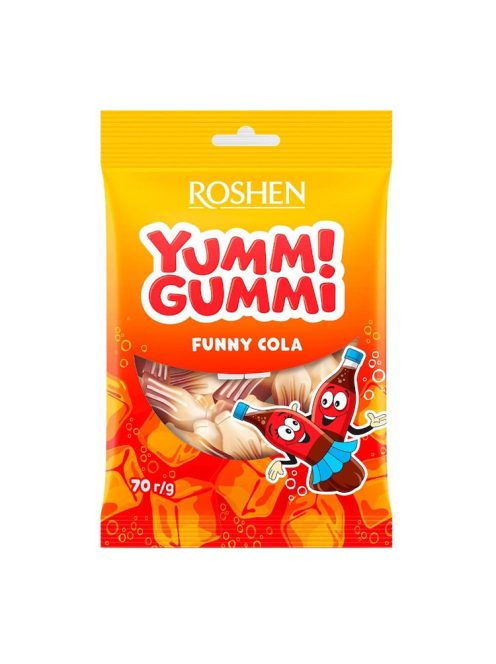 Yummi Gummi gumă de jeleu Funny Cola - 70 g
