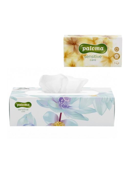 Paloma Sensitive Care (unt de shea) șervețele cosmetice cu 3 straturi - 80buc