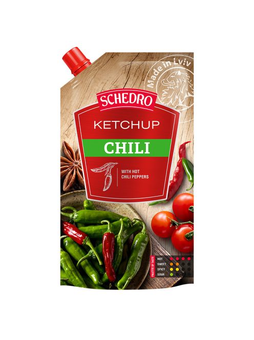 SCHEDRO Ketchup cu aromă de chilli - 250g