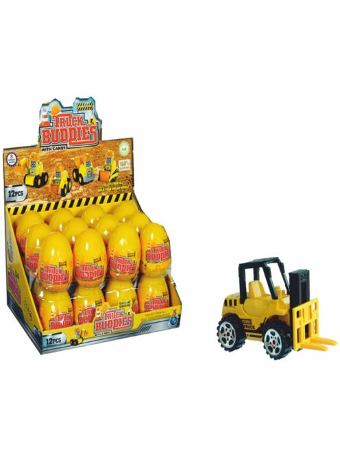 Jucărie pentru mașini de lucru Truck Buddies cu bomboane - 24x5 g