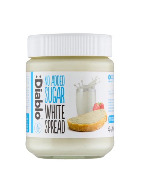 Diablo cremă tartinabilă cu ciocolată albă fără zahăr adăugat - 350g