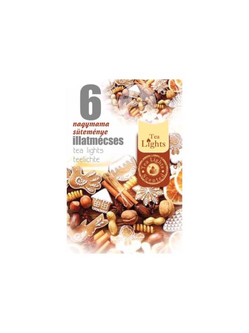 Lumânări de ceai Cu aromă de prăjitură a bunicii - 6buc