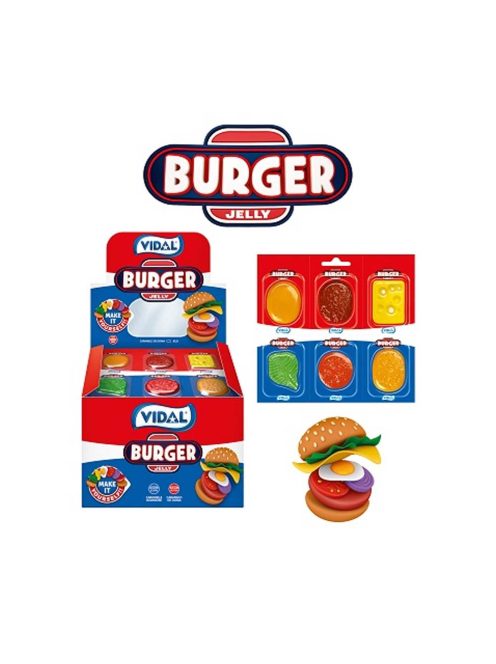 Burger Jelly gumă de zahăr - 66 g